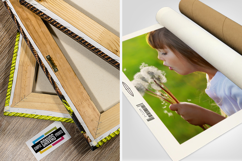 The Difference Between Rolled and Mounted Canvas Prints